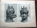 zz-lusc19,tafel 064 benin nigeria,bronze-gedenkkopf mit schlange und v